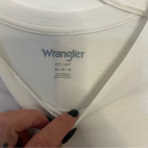 Wrangler George Straight T Shirt Medium Cream - Picture 5 of 6